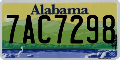 AL license plate 7AC7298