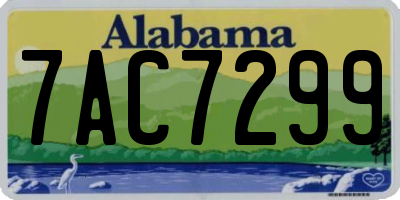 AL license plate 7AC7299