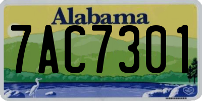 AL license plate 7AC7301