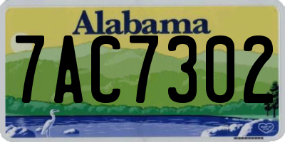 AL license plate 7AC7302