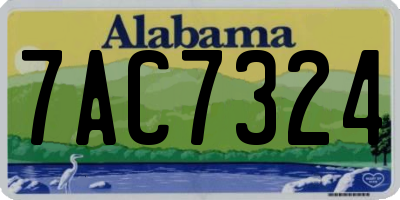 AL license plate 7AC7324