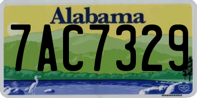 AL license plate 7AC7329