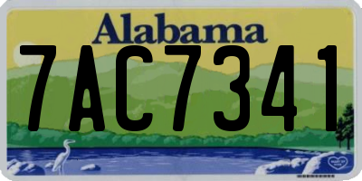 AL license plate 7AC7341