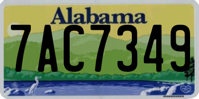 AL license plate 7AC7349