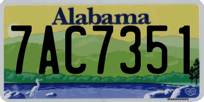 AL license plate 7AC7351