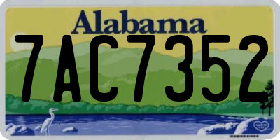 AL license plate 7AC7352