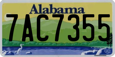AL license plate 7AC7355