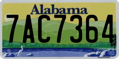 AL license plate 7AC7364