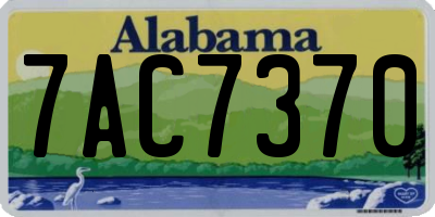 AL license plate 7AC7370