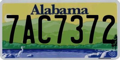 AL license plate 7AC7372
