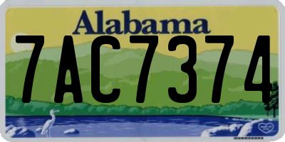 AL license plate 7AC7374