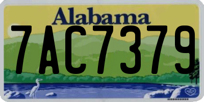 AL license plate 7AC7379
