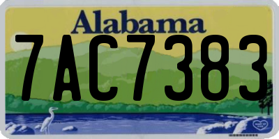 AL license plate 7AC7383