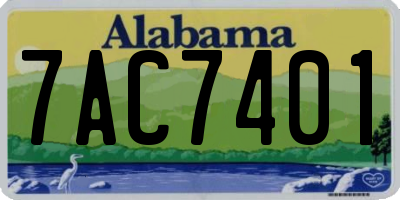 AL license plate 7AC7401