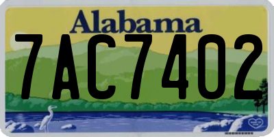 AL license plate 7AC7402