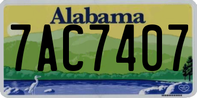 AL license plate 7AC7407