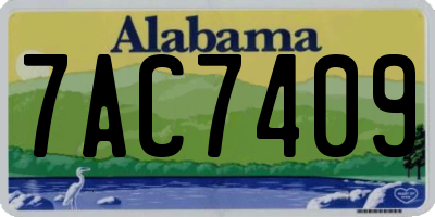 AL license plate 7AC7409