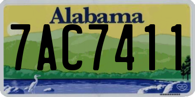 AL license plate 7AC7411
