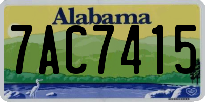 AL license plate 7AC7415