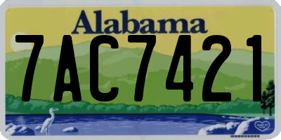 AL license plate 7AC7421