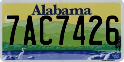 AL license plate 7AC7426