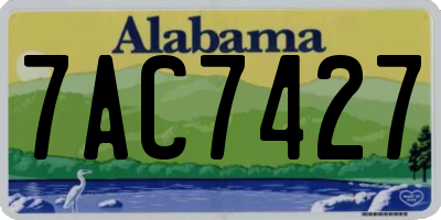 AL license plate 7AC7427