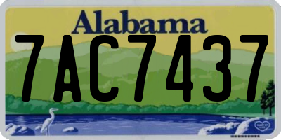 AL license plate 7AC7437