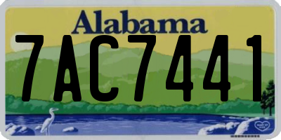 AL license plate 7AC7441