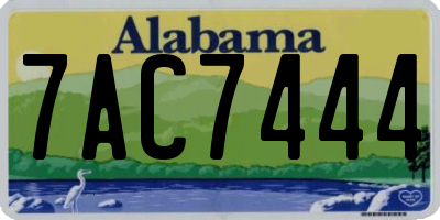 AL license plate 7AC7444