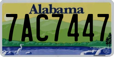 AL license plate 7AC7447