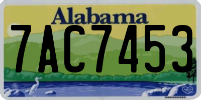 AL license plate 7AC7453