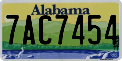 AL license plate 7AC7454