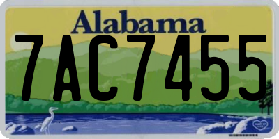 AL license plate 7AC7455