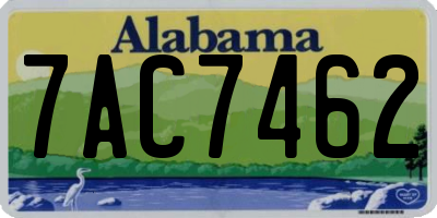 AL license plate 7AC7462