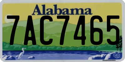 AL license plate 7AC7465