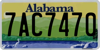 AL license plate 7AC7470