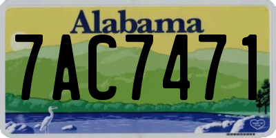 AL license plate 7AC7471