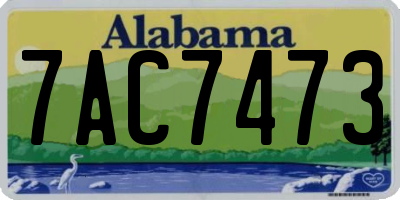 AL license plate 7AC7473