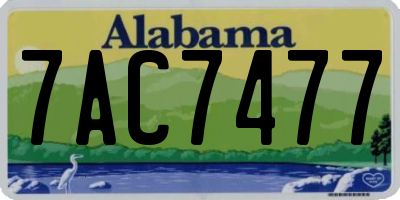 AL license plate 7AC7477