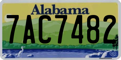 AL license plate 7AC7482