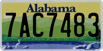 AL license plate 7AC7483