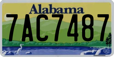 AL license plate 7AC7487