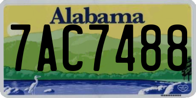AL license plate 7AC7488
