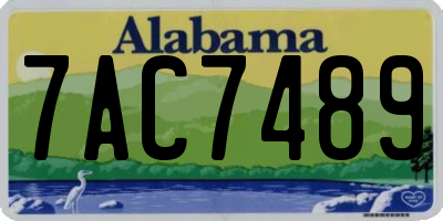 AL license plate 7AC7489