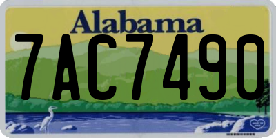 AL license plate 7AC7490