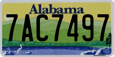 AL license plate 7AC7497