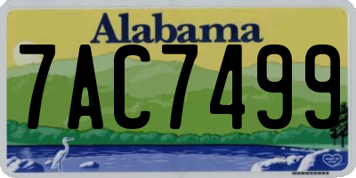 AL license plate 7AC7499