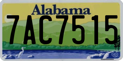 AL license plate 7AC7515