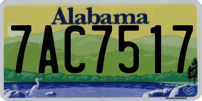 AL license plate 7AC7517