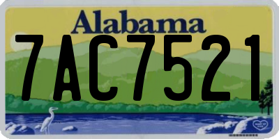 AL license plate 7AC7521